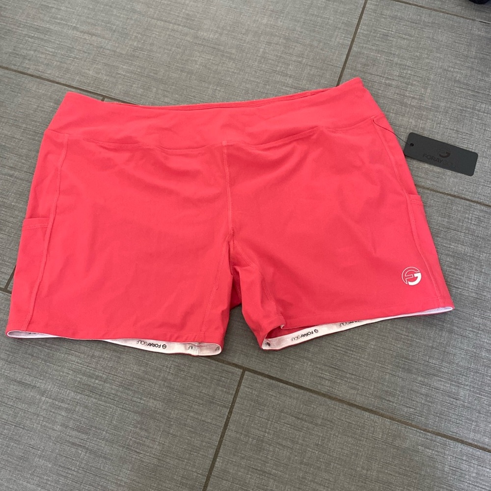 NWT Foray Golf Red Shorts